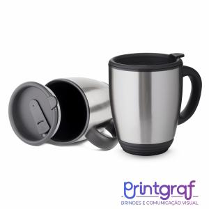 Caneca Inox 470ml REF:X15017 Inox  Transfer ou Silkscreen  EMBALADO EM CAIXA INDIVIDUAL 