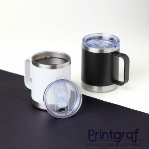 Caneca Térmica 390ml REF: X06061 INOX  Gravação a Laser  EMBALADO EM CAIXA INDIVIDUAL 